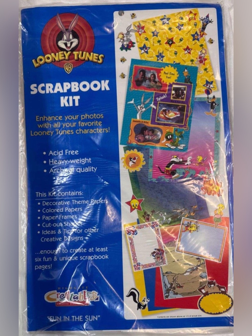 3-Pack Looney Tunes Scrapbook Kits | Creative Memories | Fun in the Sun